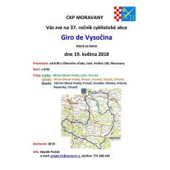 Cyklistická akce Giro de Vysočina 2018