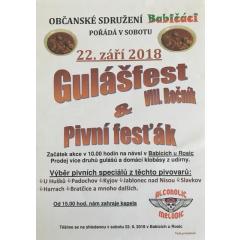 Gulášfest a Pivní fesťák 2018