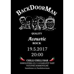 Akustický koncert pražské kapely BackDoorMan
