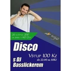 Disco s DJ Basslickerem v KD Zliv