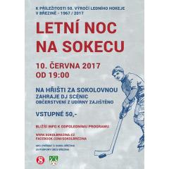 Letní noc Na Sokecu, výstava 50. leté kroniky hokeje v Březině
