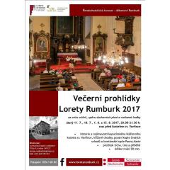 Večerní prohlídky Lorety Rumburk při svíčkách 2017