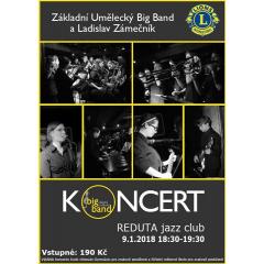 Benefiční jazzový koncert Z.U.Big Bandu v Redutě