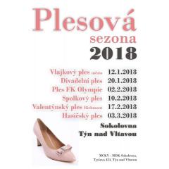 Plesová sezona 2018 na Sokolovně