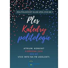 1. ročník plesu Katedry politologie 2018