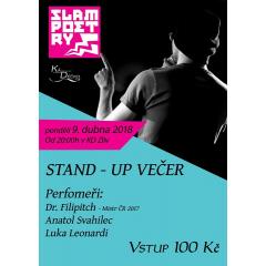 Stand - Up večer Slam Poetry