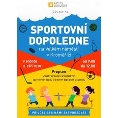 Sportovní dopoledne na Velkém náměstí v Kroměříži 2018