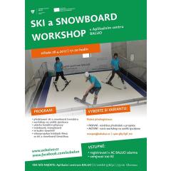 Lyžařský a snowboardový workshop na umělé sjezdovce
