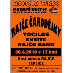 ROCK PRO - Rajče Čarodějky - Točílas, Exsite, Rajče Band 2018
