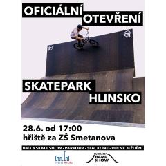 Oficiální otevření – Skatepark Hlinsko
