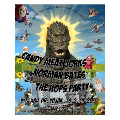 Koncert - Candy Meatworks, Norman Bates, The Hops Party