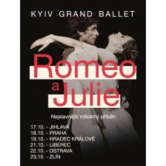 Baletní soubor KYIV GRAND BALLET uvádí baletní představení “Romeo a Julie” v Praze