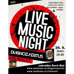 Live Music Night v Šach Matu: Diagnoza Exitus & Life Insult