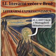 LI. literární večer v Brně: Expresionismus v literatuře