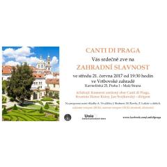 Zahradní slavnost - slunovratový koncert Canti di Praga