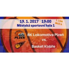 Muži A - BK Loko Plzeň - Basket Košíře