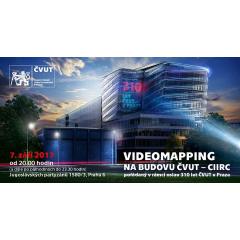 Videomapping na budovu ČVUT – CIIRC