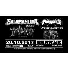 Salamandra, Moravius, Wishmasters - metalový nářez v Ostravě!