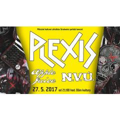 Punkový večírek s kapelami Plexis, Apple Juice a NVÚ
