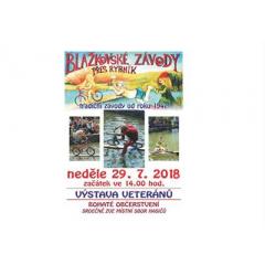 Blažkovské závody přes rybník 2018