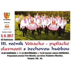 3. ročník Vodácko - pytlácké slavnosti s dechovou hudbou