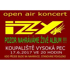 Open Air koncert - Živá nahrávka kapely IZZY