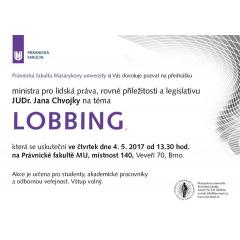 Přednáška na téma "Lobbing"