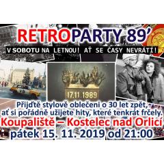 Retro párty 89' – 2019 – 30 LET