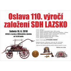 Oslava 110.výročí založení SDH Lazsko