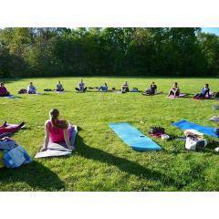 Letní joga v Borském parku