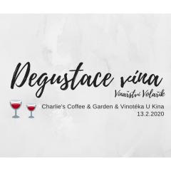 Degustace vína v Charlie's Coffee&amp;Garden - Vinařství Volařík