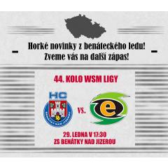 44. kolo WSM ligy: HC Benátky n/Jiz vs. HC Energie Karlovy Vary