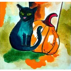 Halloween aneb svátek černé kočky Jasmínky a její kočičí párty