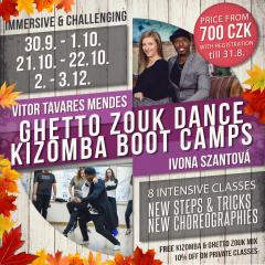 Zářijový Ghetto Zouk Dance vs Kizomba boot camp s Vitorem Mendesem (Kapverdy/Portugalsko)
