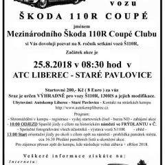 8. ročník setkání vozů Škoda 110R Coupé 2018