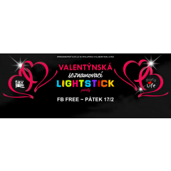 Valentýnská seznamovací lightstick party