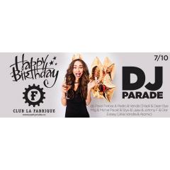 ► 2.narozeniny Clubu La Fabrique & DJ Parade