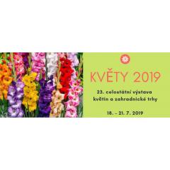 Květy 2019 Celostátní výstava květin a zahradnické trhy