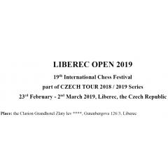 Šachový turnaj: Liberec Open 2019