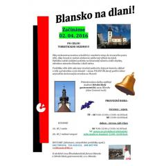 Zahájení turistické sezony na vyhlídce v centru Blanska