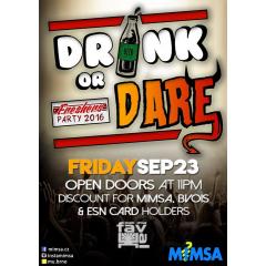 MIMSA Drink or Dare Freshers Party 2016