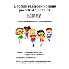 Přespolní běh pro děti od 5 do 12 let v Řepčíně