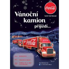 Vánoční kamion Coca Cola v Boskovicích