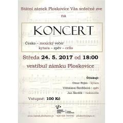 Koncert česko - mexické hudby na zámku Ploskovice