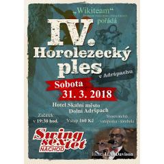 IV. Horolezecký ples v Adršpachu 2018