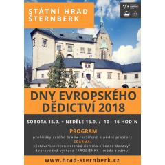Dny evropského dědictví 2018 na hradě Šternberk