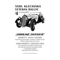 Vodolské zastavení XXIII. klecanské veteran rallye