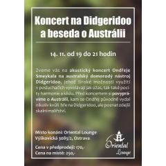 Ondřej Smeykal - koncert na Didgeridoo a beseda o Austrálii