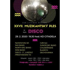 Muzikantský ples ZUŠ Litvínov, letos ve stylu DISCO