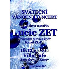 Sváteční vánoční koncert Lucie ZET